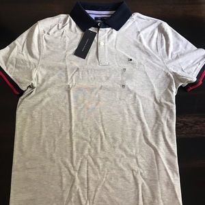 NWT Tommy Hilfiger Gray Polo SS